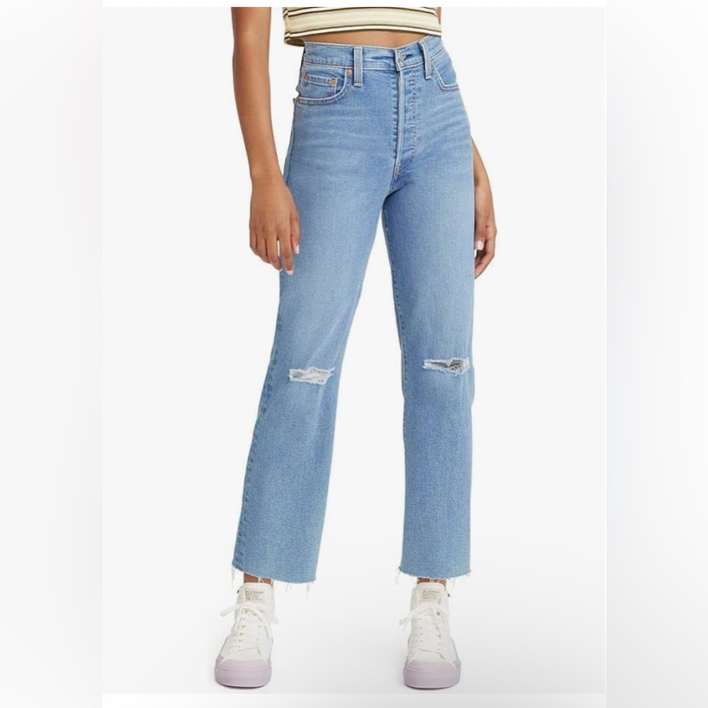 NWOT Levi's Women's Ribcage Straight Ankle Jeans, Fall Trip-Medium